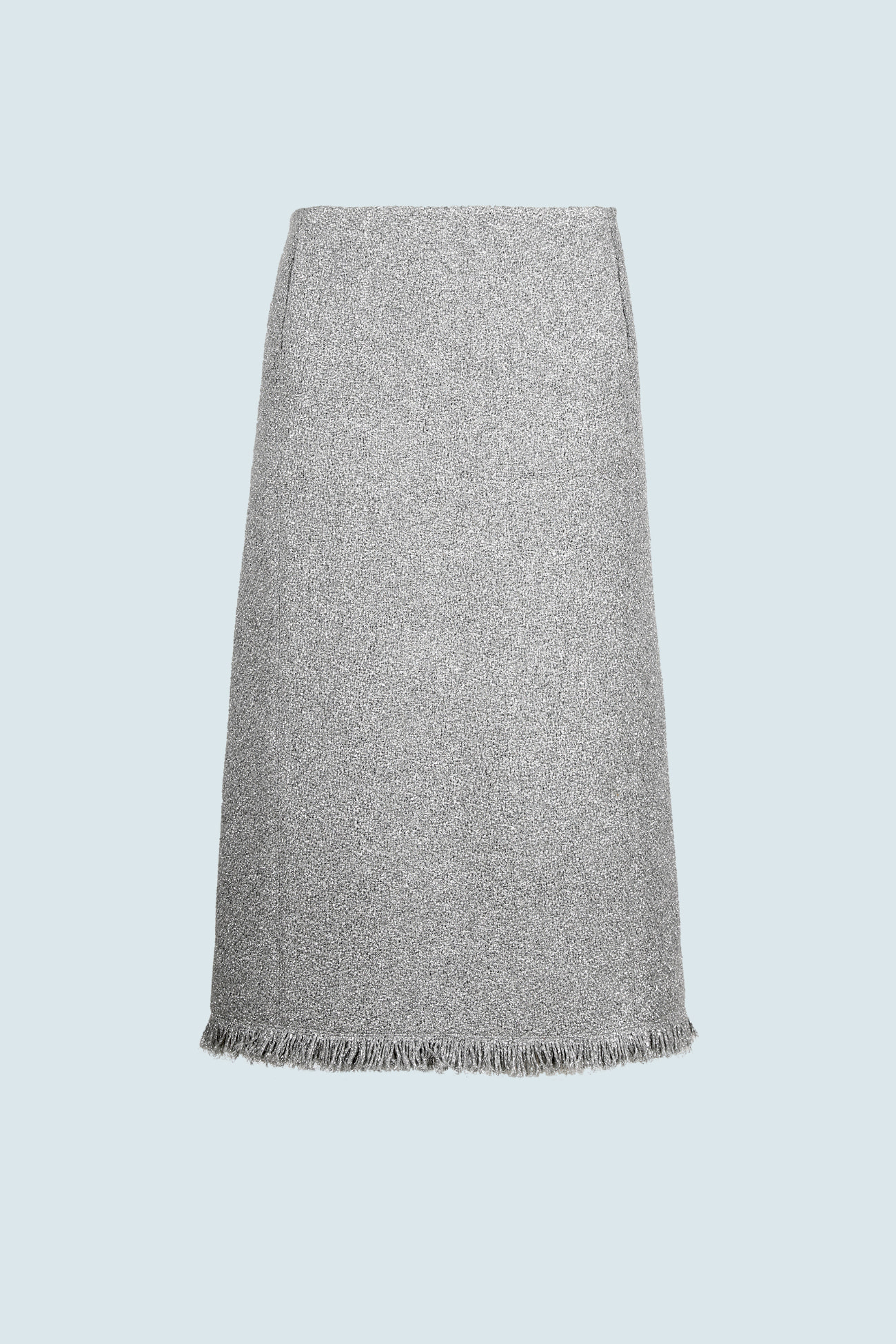 HIGH QUALITY LINE - SPECIAL TWEED SKIRT (SILVER)